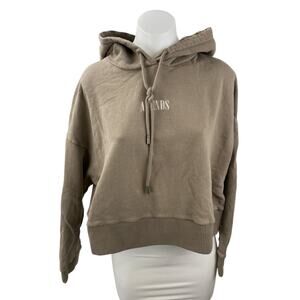 Afends Brown Long Sleeve Activewear Sports Hoodie Sweatshirt Sweater Top Size M